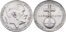 Germany - Third Reich Silver Medal "Hitler - The Greater German Empire is Arisen" 1938