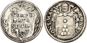 Italian States Papal States 1/2 Grosso 1655 - 1667 (ND)