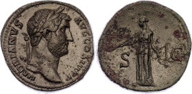 Roman Empire Hadrian Sestertius 137 - 138 AD (ND) Diana