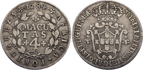 Angola 4 Macutas 1784