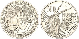 Central African States Congo 500 Francs 1976 C Essai