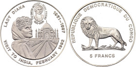 Congo Democratic Republic 5 Francs 2000 (ND)