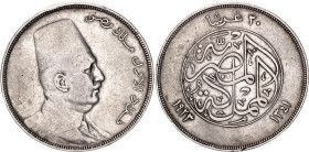 Egypt 20 Piastres 1923 AH 1341