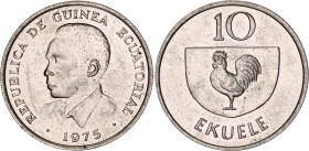 Equatorial Guinea 10 Ekuele 1975
