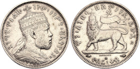 Ethiopia 1/4 Birr 1897 A EE 1889