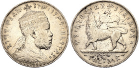 Ethiopia 1/2 Birr 1897 A EE 1889
