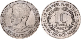 Guinea 10 Francs Guineens 1962