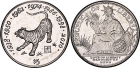 Liberia 5 Dollars 1997