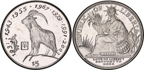 Liberia 5 Dollars 1997