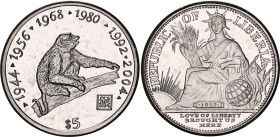 Liberia 5 Dollars 1997