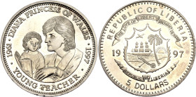 Liberia 5 Dollars 1997