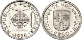 Mozambique 2-1/2 Escudos 1935