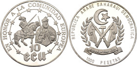 Sahrawi Arab Democratic Republic 1000 Pesetas / 10 Ecu 1992 (ND)