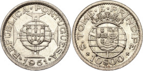 Saint Thomas & Prince 10 Escudos 1951