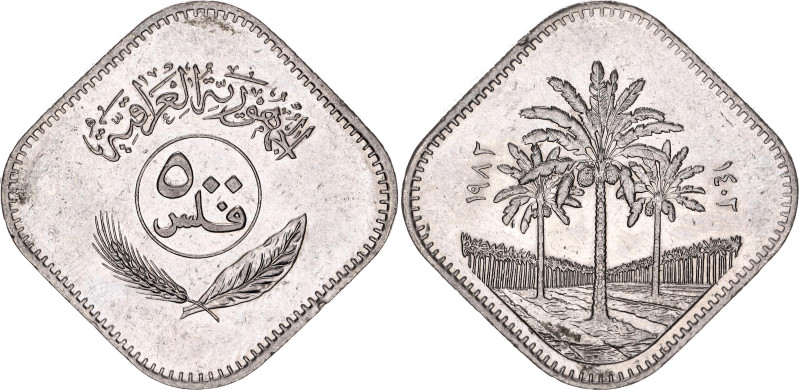 Iraq 500 Fils 1982 AH 1402

KM# 165, Schön# 59, N# 4667; Nickel; XF/AUNC; Mint...