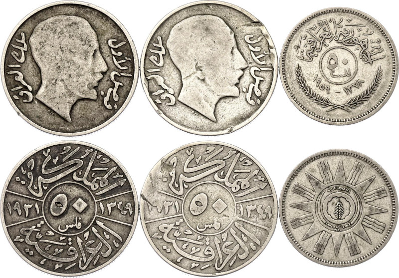 Iraq Lot of 3 Coins 1931 -1959

Silver Total Weight 22.12 g.; Various Dates, D...