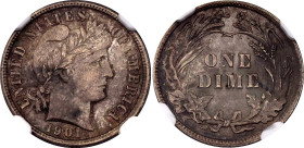 United States 1 Dime 1901 NGC MS62