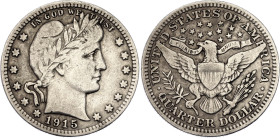 United States 1/4 Dollar 1915