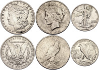 United States 1/2 - 2 x 1 Dollar 1888 - 1943