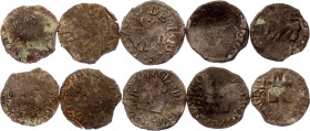 Venezuela Guayana 5 x 1/2 Real 1814 - 1817 (ND) Date out off flan