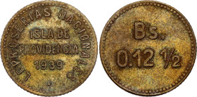 Venezuela Isla de Providencia Leper Colony 0.12 1/2 Bolivar 1939