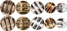 Belgium Lot of 5 Coins 1996 Canceled