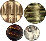 Belgium Lot of 4 Cancelled Coins 1996 - 1998