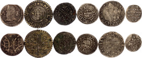 Europe Lot of 6 Coins 16th - 17th Centuries