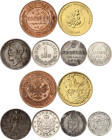 Europe Lot of 6 Coins 1849 - 2002
