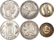 Europe Lot of 3 Coins 1875 - 1957
