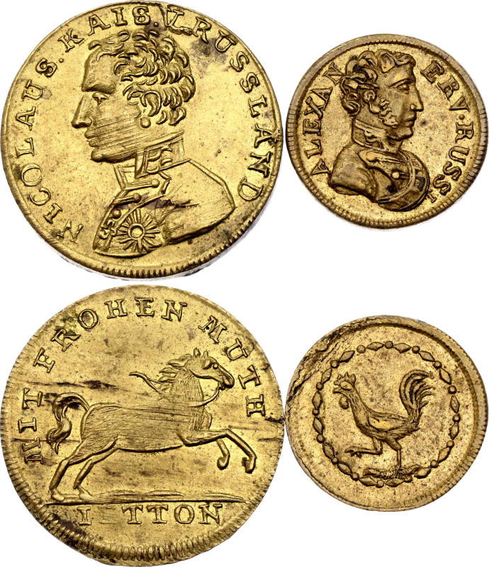 Europe Lot of 2 Brass Tokens 19th Century (ND)

Brass; Alexander I & Nicholas ...