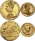 Europe Lot of 2 Brass Tokens 19th Century (ND)
