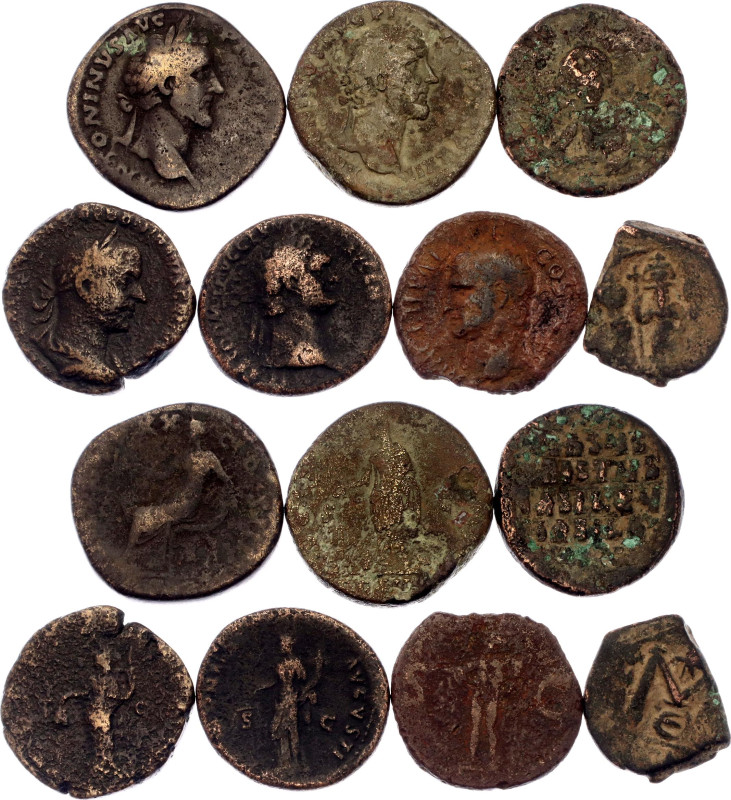 Roman Empire Lot of 7 Coins 81 - 700 AD

Bronze; Various Dates, Denominations ...