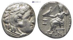 Kingdom of Macedon, Antigonos I Monophthalmos AR Drachm. (15mm, 4.2 g) Struck as Strategos of Asia or king, in the name and types of Alexander III. 'K...