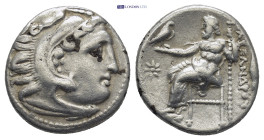 Kings of Macedon. Kolophon. Philip III Arrhidaeus 323-317 BC. Struck under Menander or Kleitos, in the name and types of Alexander III, circa 323-319 ...