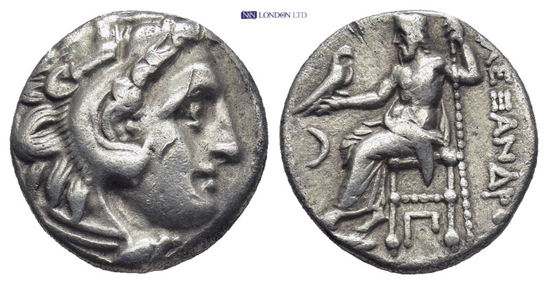 Kings of Macedon, Alexander III “the Great” (336-323 BC), Drachm, Kolophon, c. 3...