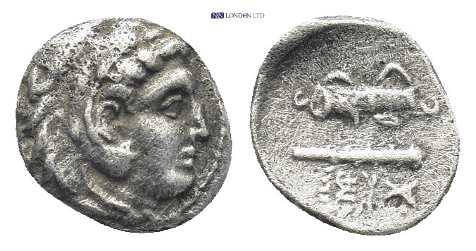 Kingdom of Macedon, Alexander III 'the Great' AR Hemiobol. 'Babylon', circa 317-...