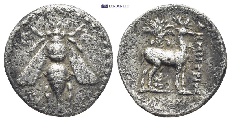 IONIA. Ephesos. (Circa 202-150 BC). AR Drachm. (18mm, 3.94 g) Demetrios, magistr...