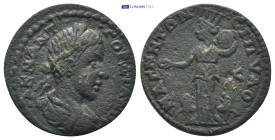 LYDIA, Magnesia ad Sipylum. Gordian III. AD 238-244. Æ (22mm 5.3 g). Laureate, draped, and cuirassed bust right / Cybele standing left between two lio...