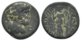 LYDIA. Apollonoshieron. Pseudo-autonomous. Possibly time of Antoninus Pius to Septimius Severus (138-211). Ae. (17mm, 4.0 g) Obv: Draped bust of Askle...