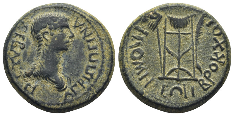 Phrygia. Philomelion. Agrippina Junior, Augusta AD 50-59. Bronze Æ (25mm., 10.3 ...