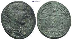 CARIA. Apollonia Salbace. Gallienus, A.D. 253-268. Æ (29mm. 14.6 g) Menandros, strategos. Laureate, draped and cuirassed bust of Gallienus right. Rv. ...