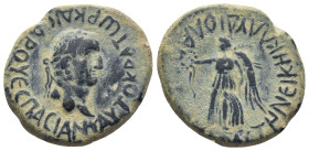 Lycaonia, Laodicea Catacecaumene AE (Bronze, 11.1g, 26mm) Vespasian (69-79) Obv: ΑΥΤΟΚΡΑΤωΡ ΚΑΙϹΑΡ ΟΥΕϹΠΑϹΙΑΝΟϹ; laureate head of Vespasian, right Rev...