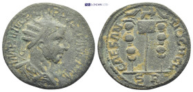 PISIDIA. Antioch. Philip I the Arab (244-249). Ae. (26mm, 9.8 g) Obv: IMP M IVL PHILIPPVS AVG. Radiate, draped and cuirassed bust right. Rev: CAES ANT...