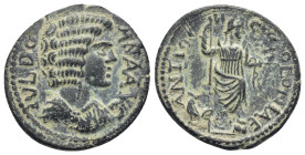 PISIDIA.Antioch.Julia Domna.193-217 AD.AE Bronze. (23mm, 5.6 g) IVLIA DOMNA AVG, draped bust of Julia Domna right / ANTIOCHIA COLONI, men standing fac...