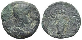 PAMPHYLIA. Aspendos. Julia Paula (Elagabalus, 218-222) AE (22mm, 7.6 g) Obv: Diademed and draped bust of Julia Paula, right. / Hecate standing facing ...