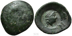 MOESIA INFERIOR. Istros. Ae (Circa 3rd century BC). Overstruck on an uncertain type
