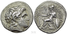 KINGS OF KABYLE. Skostokos I (Circa 285/1-273/2). Tetradrachm. Uncertain mint, struck in the name of Lysimachos
