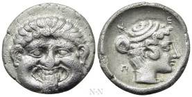MACEDON. Neapolis. Hemidrachm (Circa 375-350 BC)
