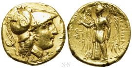 KINGS OF MACEDON. Alexander III 'the Great' (336-323 BC). GOLD Stater. Lampsakos